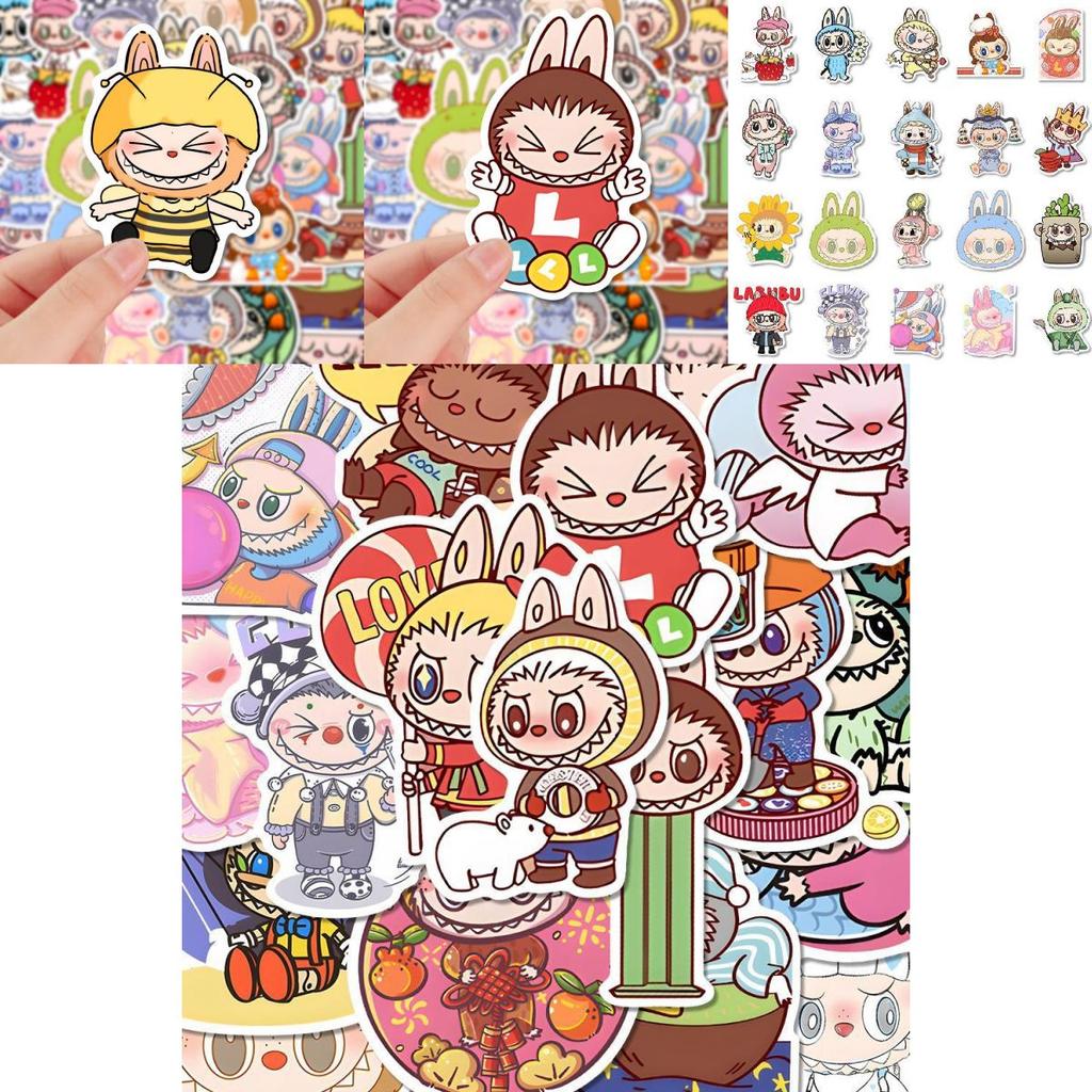 Adorable Labubu Stickers Set Of 80 For Kids And Crafting Enthusiasts