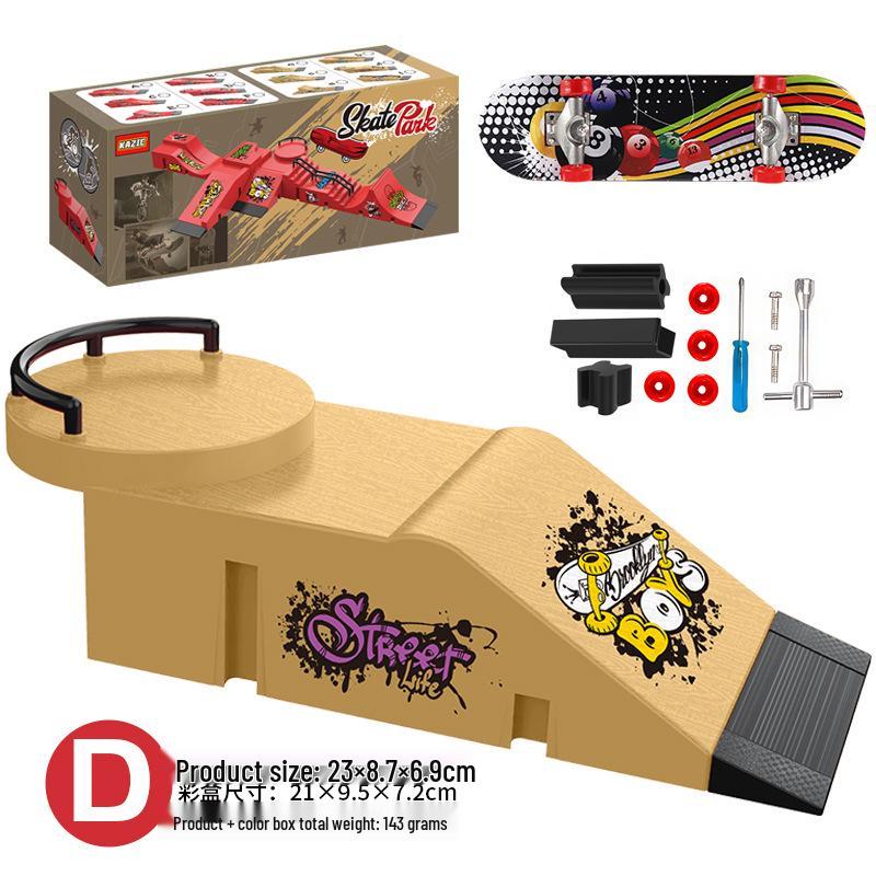 Fingertip Fingerboard Skatepark Set: Creative Scene Props for Kids