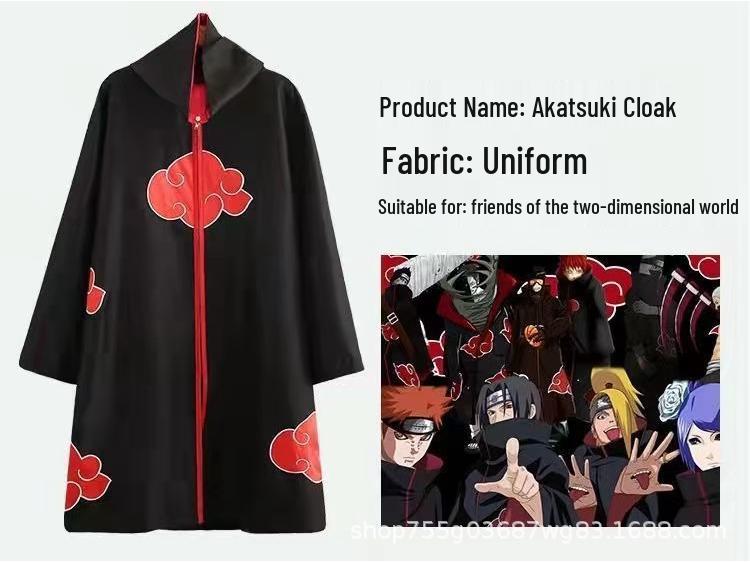 Naruto Akatsuki Uchiha Itachi, Tobi & Deidara Cosplay Costume