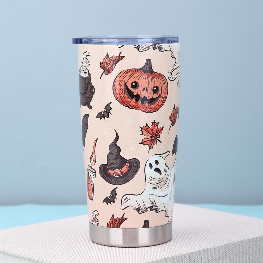 20oz Insulated Stainless Steel Coffee Mug Tumbler Cup Thermal Travel Mug Double Wall Vacuum With Straw For Men Women Cold Hot Coffee