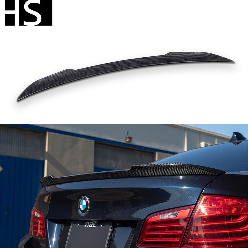 CS Style Carbon Fiber Rear Wing Spoiler for 2010-2016 BMW 5 Series F10/F18