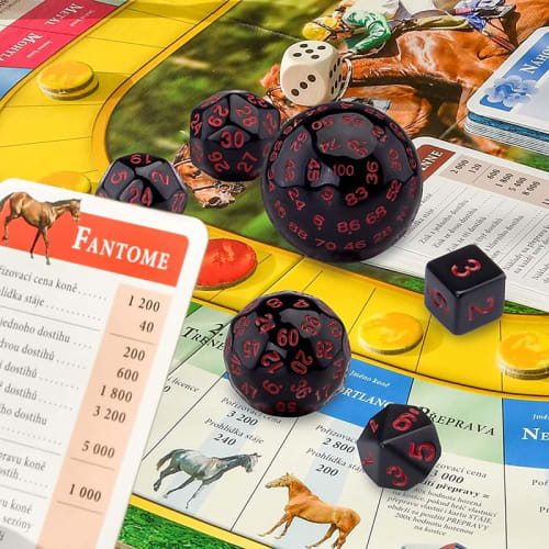 Polyhedral Dice Set of 15, including 100-sided and 100-sided Dice, D3-D100 Spherical RPG Dice, Polyhedral Dice for Tabletop Games, Board Games, RPGs,