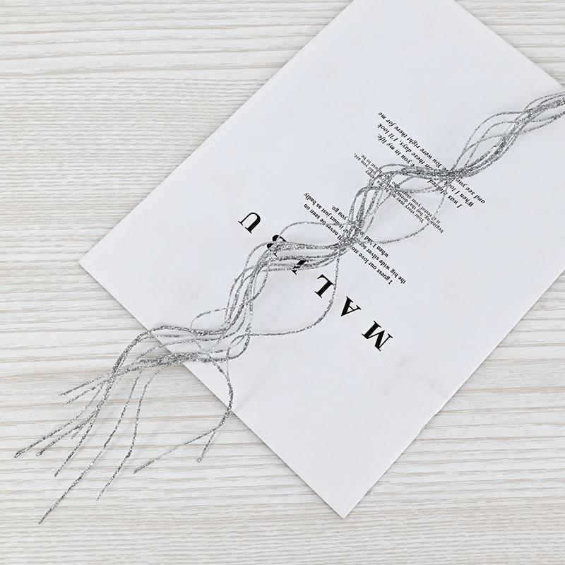 

Gold Dust Christmas Dragon Beard Bubble Gold Dust Ball Christmas Tree Ornaments New Year Christmas Pendant срібний