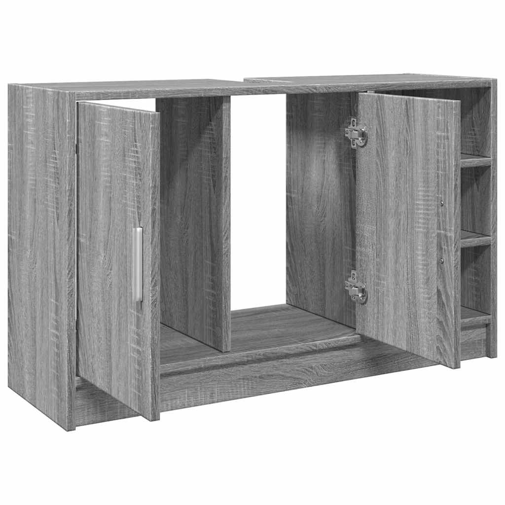 Bathroom Vanity Unit Grey Sonoma 90 x 29 x 55 cm Particleboard