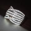 Wind Ring Woman, Shining Light Luxury High-End Jewelry, Temperament Internet Celebrity Style Cross Design