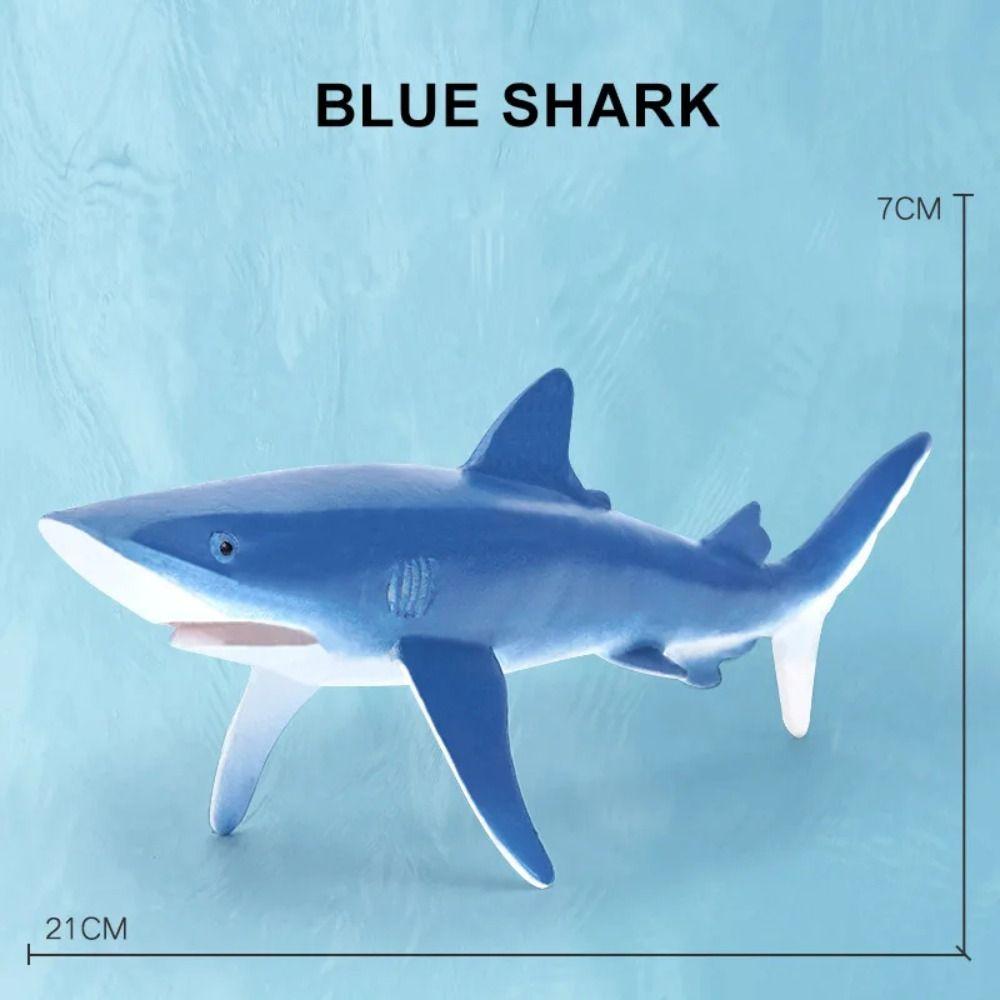 PVC Simulation Sea Life Shark Cachalot Ocean Action Figures Gift Whale Figurines