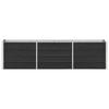 VidaXL Lit surélevé de jardin Acier galvanisé 240x40x45 cm Anthracite