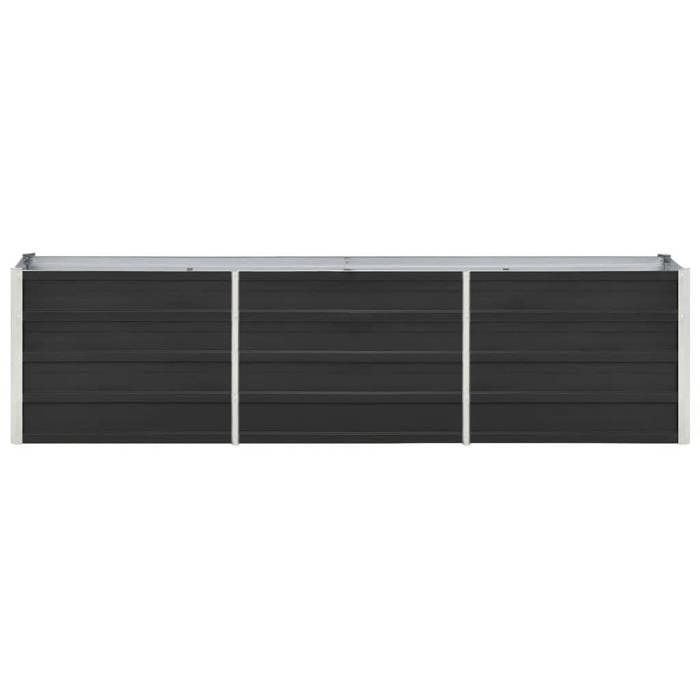 VidaXL Lit surélevé de jardin Acier galvanisé 240x40x45 cm Anthracite
