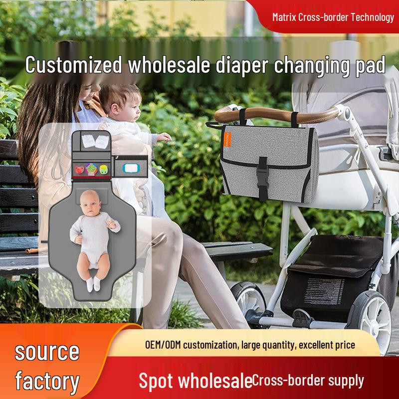 Portable Waterproof Diaper Changing Pad & Travel Mommy Bag