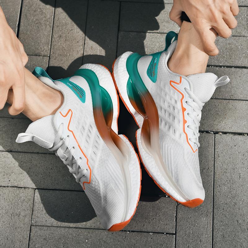Men's fashion casual four seasons outdoor sneakers light breathable soft-sole speed runing shoes comfortable racing sports shoes