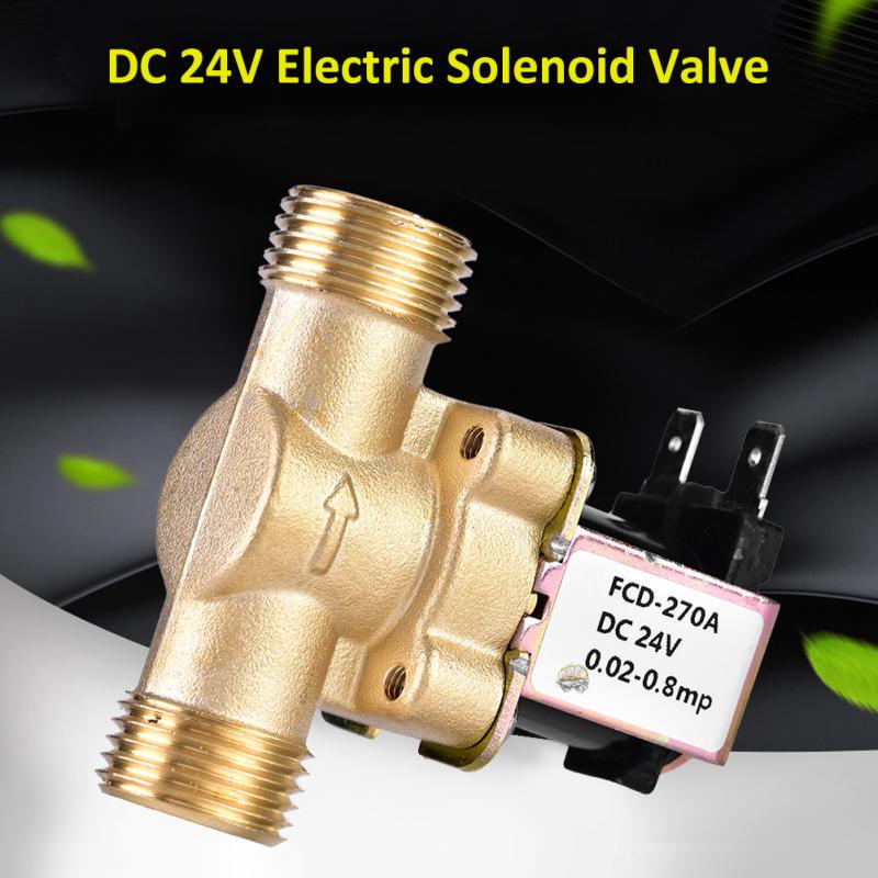 DC24V AC220V Electric Solenoid Magnetic Valve Normally Closed Brass Valves For Water Control 3 4inch 1 2inch - View #4