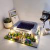 Knew Built Madrid Soccer Stadium with Soccer Ball Micro Blocks Building Toys Experience the Joy of Footballive Good Deco Gift