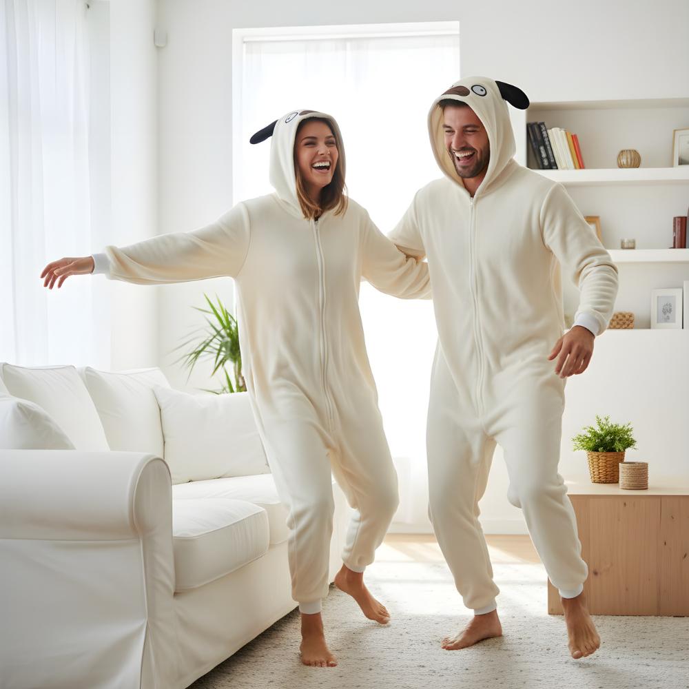 Piżama Onesie Kigurumi Kostium Przebranie Mops Xxl: 185 - 195Cm