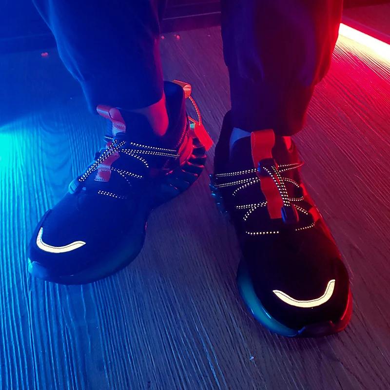 High Street Blade Warrior Sneakers Men Fashion Reflective Outdoor Leisure Sports Shoes High Quality Breathable Walking Shoes Man