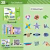 3D Colorful Origami Paper Airplane Kit: DIY Tutorial for Kids