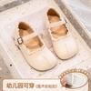 Girls small leather shoes 2025 new spring and autumn children's shoes princess shoes women's treasure single shoes black soft sole girls autumn