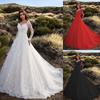 2025 Women's European & American Long Sleeve Lace Bridal Wedding Dress