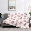 Pig Pink Blanket Fleece Spring/Autumn Multifunction Super Warm Throw Blanket for Bedding Couch Rug Piece