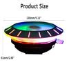 New RGB CPU Cooler RGB Cooling Fan Universal Quiet Cooler Heatsink Fan for LGA 115X/775 AMD FM2/FM1/AM3+/AM4/AM2/940/939/754