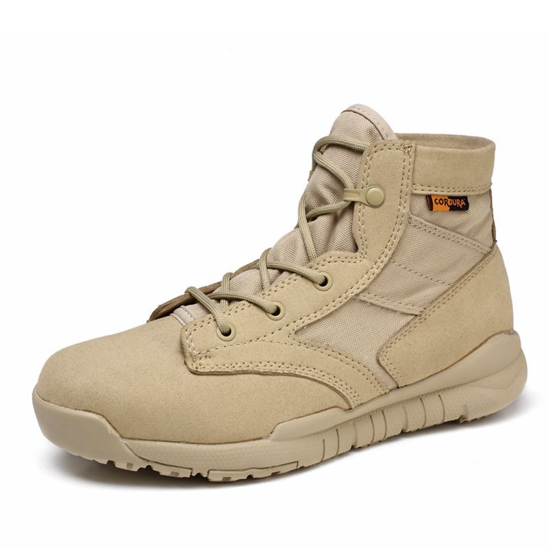 Fashion Men Women Hiking Tactical Boots Autumn Winter High Top Outdoor Climbing Sports Shoes Leather Combat Training Boots Sneakers