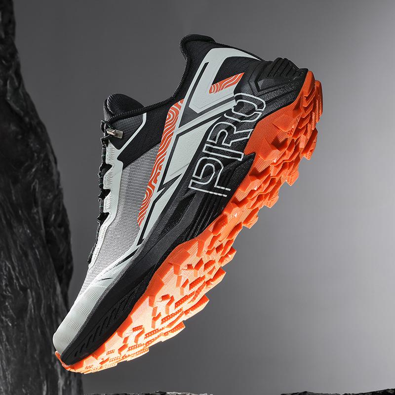Off-road running shoes Outdoor performance Breathable mesh low-top hiking casual sports shoes Comfortable shock absorption