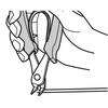 Stainless Steel Bent Nippers with Plastic 3.peaks Spring, 130mm, SP-32A