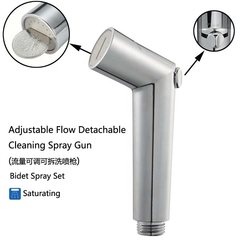 Adjustable Flow Rate Shattaf Hand Toilet Bidet Sprayer with High Quality
