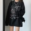Women's Crew Neck Sweatshirt Cute Puppy Cartoon Print Oversize Loose Casual Fall Long Sleeve Pullover