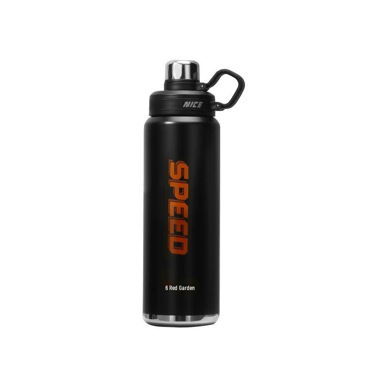 Shineqi Simple Stainless Steel Insulated Sports Bottle