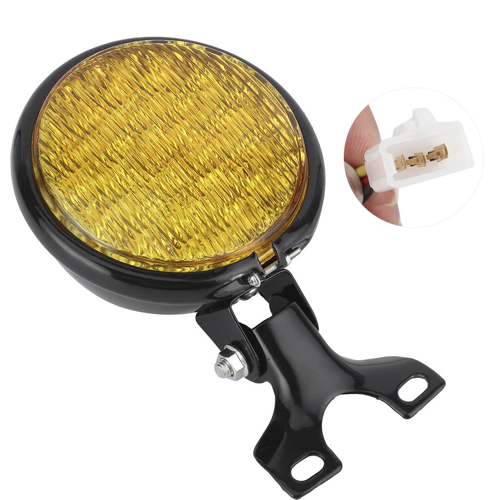 LED Scheinwerfer Fernlicht Abblendlicht Gelbe Linse Wasserdichter LED Scheinwerfer Universell für 12V Motorrad