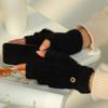 Unisex Winter Touchscreen Windproof Cycling Gloves - Knitted, Thick, Plush, Breathable, and Warm