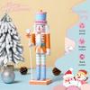 30CM Nutcracker soldier puppet candy series combination wooden craft Christmas tree pendant family festival decoration gift
