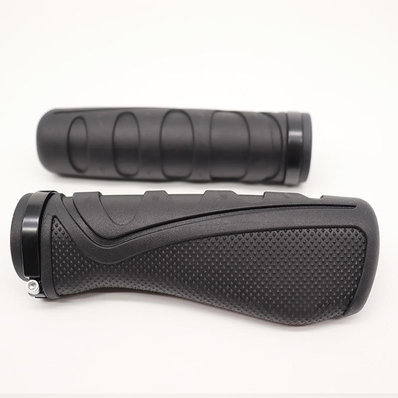 1 Paire Poignées de Guidon de Vélo Confort Antidérapantes Noires Enfant Universel Caoutchouc Plastique Poignée Housse de Poignée Accessoire Support Solide