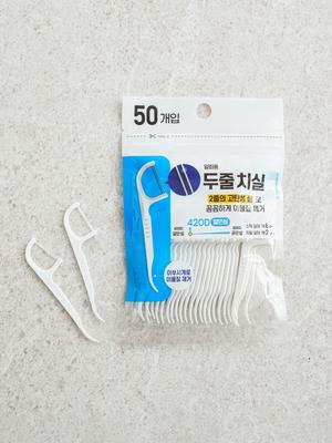 Double Line Dental Floss Picks, 50 Count