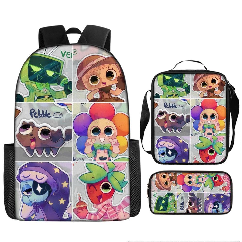 Dandy'S World Student School Bag Dandy'S World Cartoon Cute Backpack Three-Piece Set Satchel Bag Pencil Case