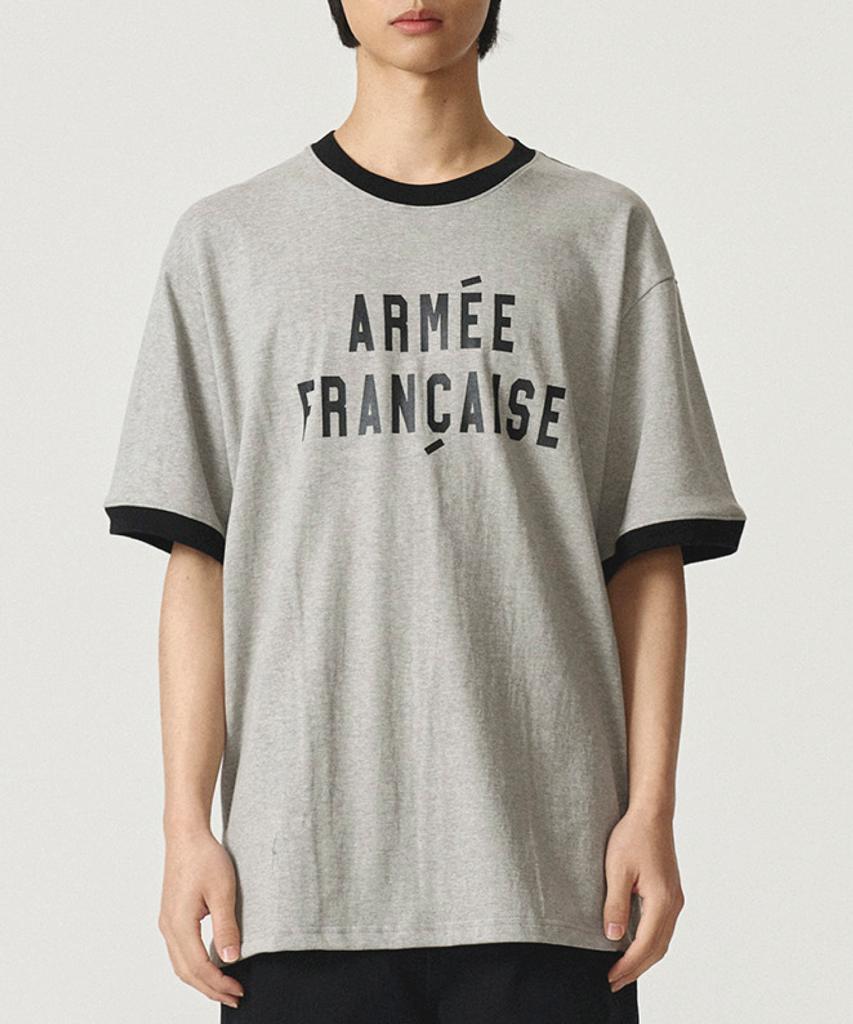 Kaneitei Armee Francaise Ringer Short Sleeve (Gray)