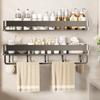 Rustproof Wall Shelf Wear-resistant Organizer Rack Durable Shower Storage Rack  Apartment