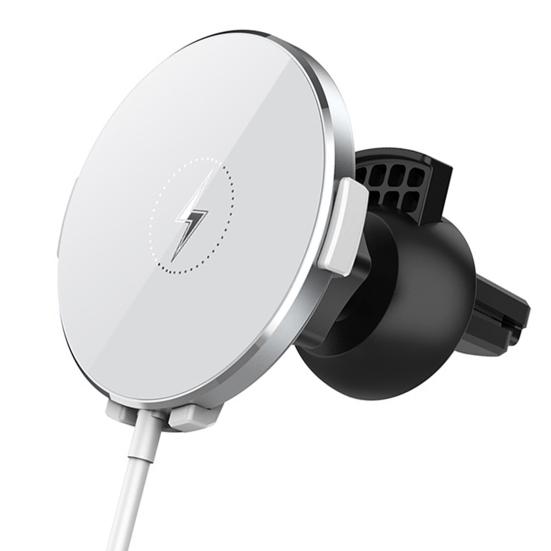 15W Car Air Vent Phone Stand Wireless Quick Charger 360 Degrees Rotating Magnet