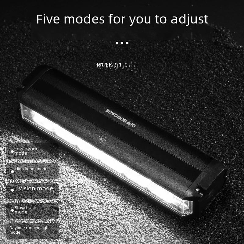 OFFBONDAGE USB Rechargeable Waterproof Bicycle Front Light - Ultra Bright, Long-Lasting Flashlight for Cycling