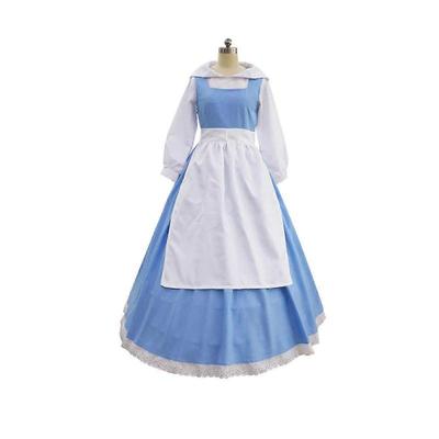 Abito Blu di Belle per Donna, Vestito La Bella e la Bestia, Costume Cosplay per Adulti