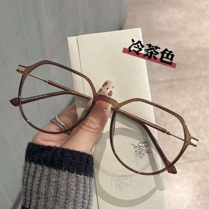 

New Style For Ladies Eye Glasses Polygon Shape TR90 Material Material For Gents Glasses Korean Campus Style Frame Glasses for For Women