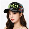 Korean-Style Hip-Hop Printed Baseball Cap Casual Fashion Letter Embroidery Duckbill Hat Outdoor Sun Protection Sports Sun Hat