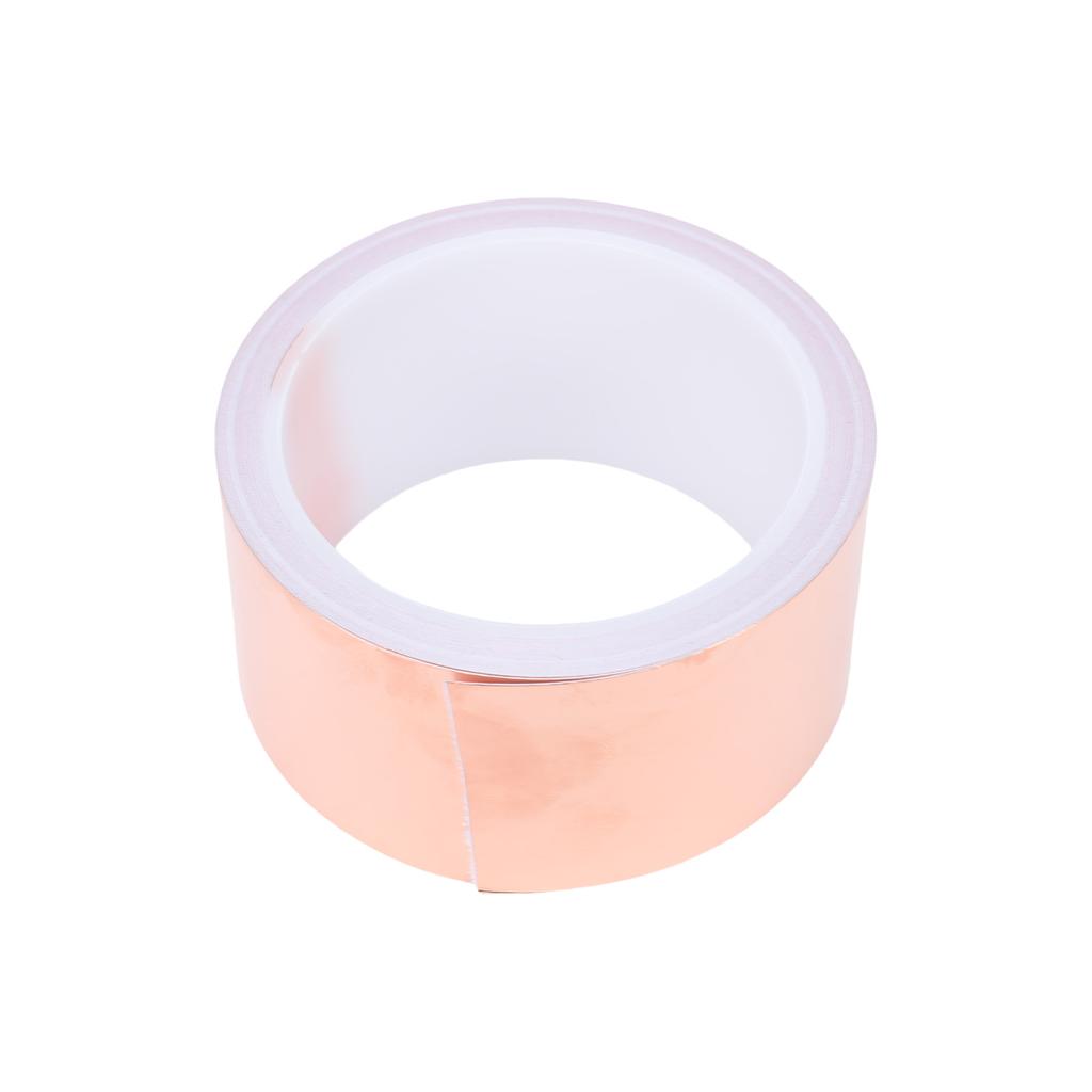 Copper Foil Tape for Guitar Bass EMI Shielding Conductive Adhesive Noise Reduction Grounding Stained Glass Framing 20m