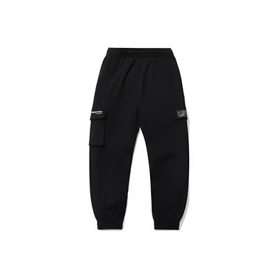 Li Ning Sports Fashion Series Casual Cuffed Sports Pants Men Bottoms Black AKLR023-2