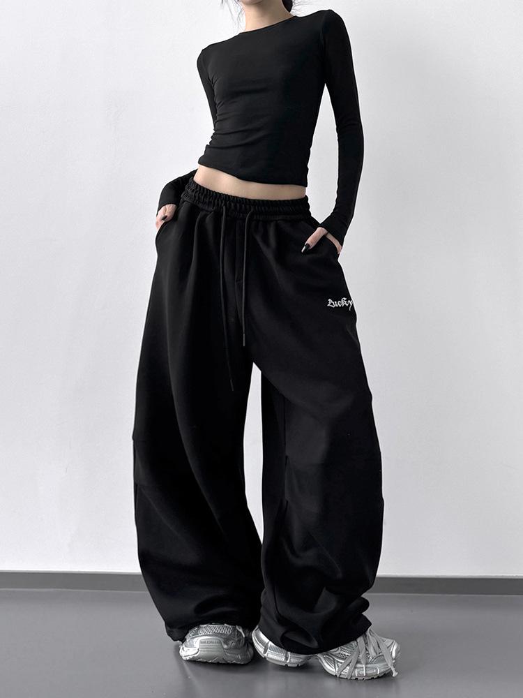 2025 Autumn Women's Hip Hop High Street Cargo Sweatpants