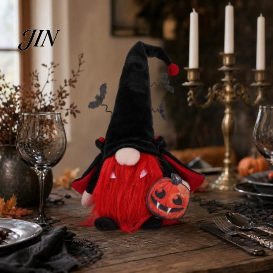 Spooky Halloween Decorations Gnome Decor, Faceless Vampire Bat Doll Figurine for Shelf Table, High-quality Decor Cute Ornament Party Home, Trick