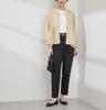 ROPE PICNIC Mesh Peplum Blouson Beige Women's GDL15010,