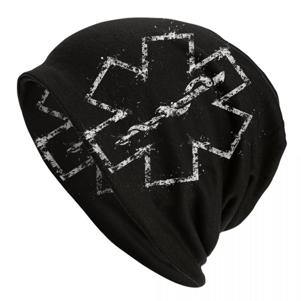 Custom Emt Star Of Life Logo Beanie Cap Winter Bonnet Knitted Hats Hip Hop Outdoor Paramedic Health Care Skullies Beanies Hats