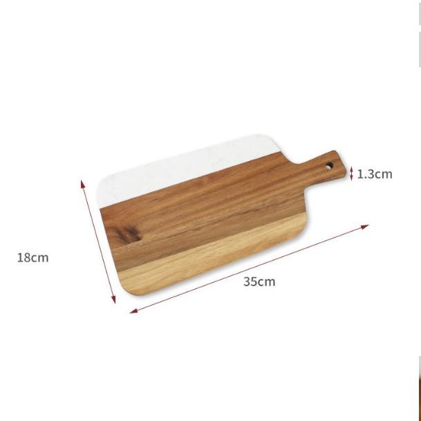 DL014 Marble Inlaid Wood Cutting Board - Home Kitchen Chopping Tool