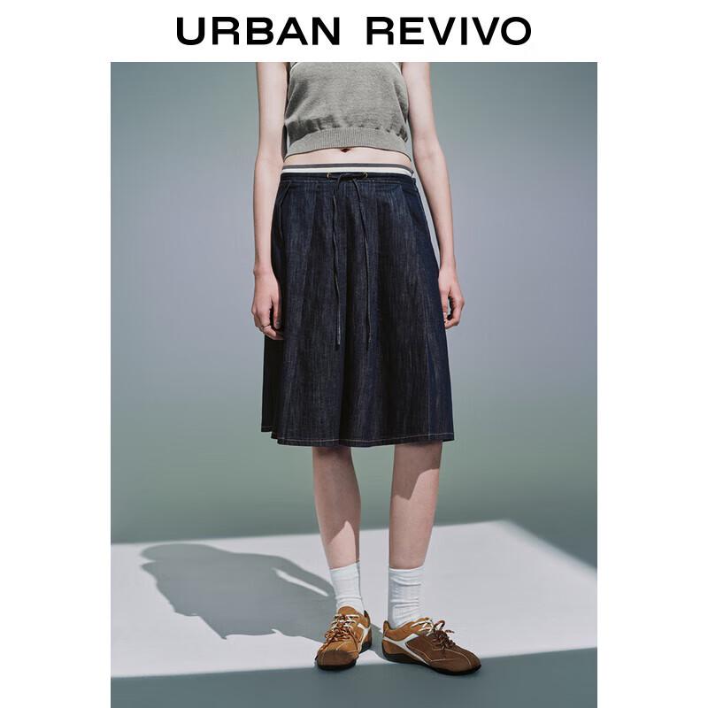 UR Women s Retro Drawstring Denim Skirt S